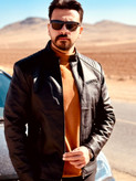کاپشن چرم مدل کتی وارداتی
