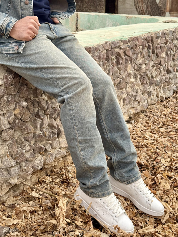 شلوار جین رگولار مردونه رنگ اریرکشگ تئاتر کثیف