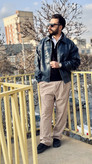 شلوار بگ پارچه ای گاباردین