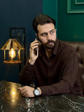 پیراهن آستین بلند پارچه لایسل دکامود