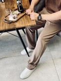 شلوار بگ پارچه ای روناک جین پارچه گاباردین
