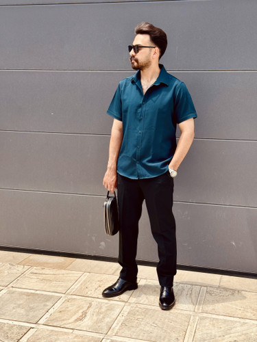 شلوار پارچه ای رگولار فیت ZARA