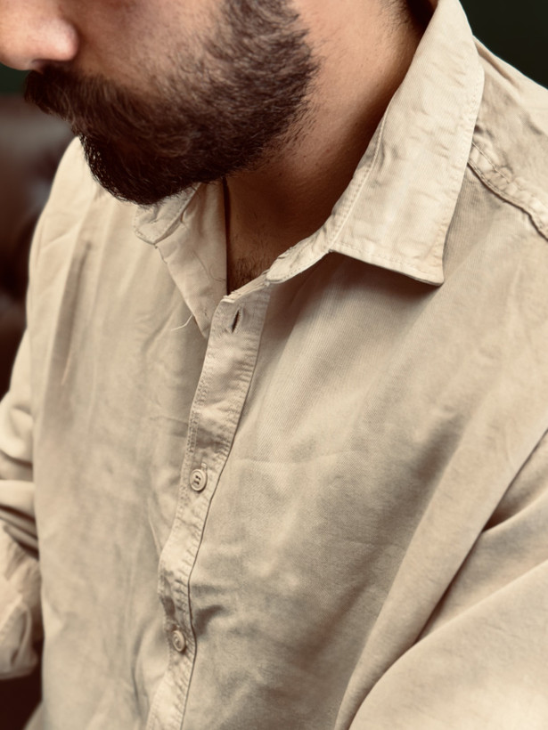 پیراهن آستین بلند پارچه لایسل دکامود
